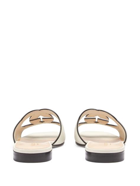 gucci gg cut-out leather slides|affordable gucci slides.